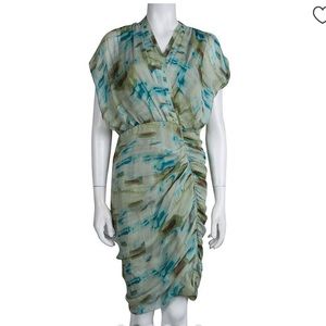 Catherine Malandrino Silk Ruched Dress